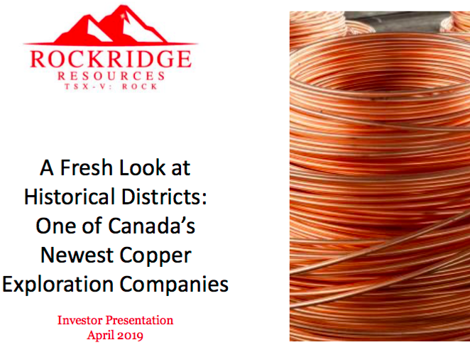 Rockridge Resources (ROCK.V): one of Canada’s newest copper exploration companies