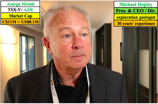 Exclusive CEO interview, Michael Hopley of copper-silver junior Azarga Metals [TSX-V: AZR]