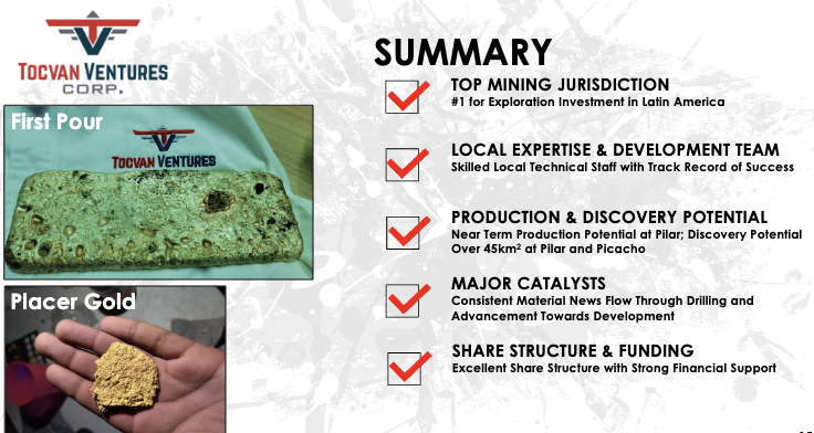 Tocvan Ventures; 2 high-potential #gold projects in Sonora, #Mexico