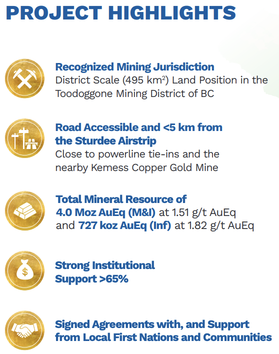 Thesis Gold –> 4.7M #Gold  Eq. ozs. in B.C., with robust #Silver kicker!