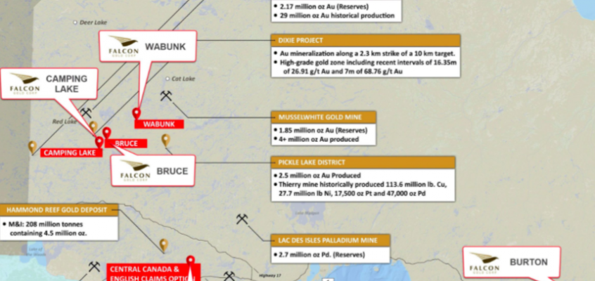 Falcon Gold (FG.V) expands Red Lake holdings, gears up to drill high-grade Central Canada Au Project