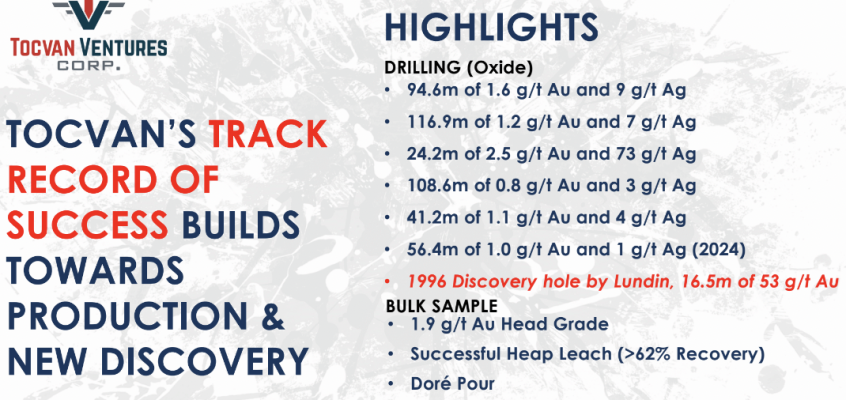 Tocvan Ventures; #Au/#Ag play in #Au/#Ag bull market